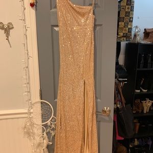 Gold Sequin Dress